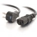 C2G 27901 3ft 18 AWG Universal Flat Panel Power Cord (NEMA 5-15P to IEC320C13)