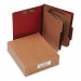 ACCO 15038 Pressboard 20-Pt Classification Folders, Letter, 8-Section, Earth Red, 10/Box ACC15038