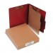 ACCO 15034 Pressboard 25-Pt Classification Folders, Letter, 4-Section, Earth Red, 10/Box ACC15034