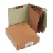 ACCO 15048 Pressboard 25-Pt Classification Folders, Letter, 8-Section, Leaf Green, 10/Box ACC15048