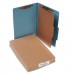 ACCO 16024 Pressboard 25-Pt Classification Folders, Legal, 4-Section, Sky Blue, 10/Box ACC16024
