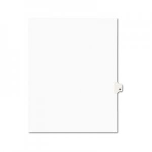 Avery AVE01016 Avery-Style Legal Exhibit Side Tab Divider, Title: 16, Letter, White, 25/Pack