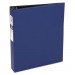 Avery AVE03400 Economy Non-View Binder with Round Rings, 11 x 8 1/2, 1 1/2" Capacity, Blue