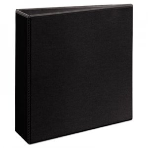 Avery 09700 Durable View Binder w/Nonlocking EZD Rings, 11 x 8 1/2, 3" Cap, Black AVE09700