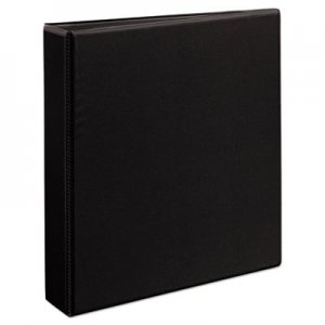 Avery 09400 Durable View Binder w/Nonlocking EZD Rings, 11 x 8 1/2, 1 1/2" Cap, Black AVE09400