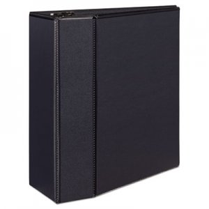 Avery 09900 Durable View Binder w/Locking EZD Rings, 11 x 8 1/2, 5" Cap, Black AVE09900