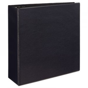 Avery 09800 Durable View Binder w/Nonlocking EZD Rings, 11 x 8 1/2, 4" Cap, Black AVE09800