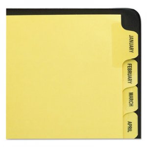 Avery 11307 Preprinted Laminated Tab Dividers w/Gold Reinforced Binding Edge, 12-Tab, Letter AVE11307