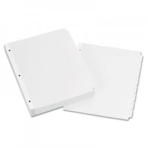 Avery 11507 Write-On Plain-Tab Dividers, 8-Tab, Letter, 24 Sets AVE11507