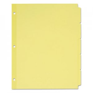 Avery 11501 Write-On Plain-Tab Dividers, 5-Tab, Letter, 36 Sets AVE11501