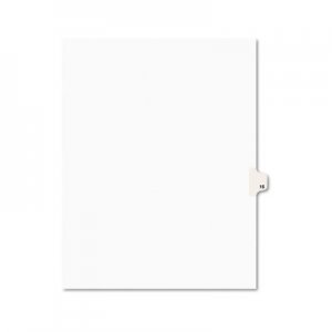 Avery AVE11925 Avery-Style Legal Exhibit Side Tab Divider, Title: 15, Letter, White, 25/Pack