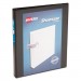 Avery AVE19550 Showcase Economy View Binder with Round Rings, 3 Rings, 0.5" Capacity, 11 x 8.5, Black
