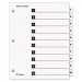 Cardinal CRD61013 OneStep Printable Table of Contents and Dividers, 10-Tab, 1 to 10, 11 x 8.5, White, 1