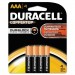 Duracell MN2400B4Z CopperTop Alkaline Batteries with Duralock Power Preserve Technology, AAA, 4/Pk DURMN2400B4Z