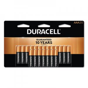 Duracell DURMN2400B20Z CopperTop Alkaline AAA Batteries, 20/Pack
