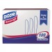 Dixie KH207 Plastic Cutlery, Heavyweight Knives, White, 100/Box DXEKH207