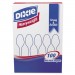 Dixie TH207 Plastic Cutlery, Heavyweight Teaspoons, White, 100/Box DXETH207