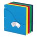 Pendaflex 32900 Wave Slash Pocket Project Folders, 3 Holes, Letter, Five Colors, 10/Pack PFX32900