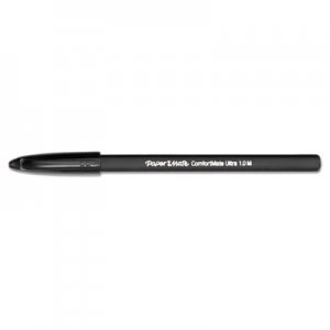 Paper Mate 6130187 ComfortMate Ballpoint Stick Pen, Black Ink, Medium, Dozen PAP6130187