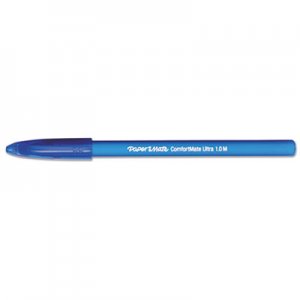 Paper Mate 6110187 ComfortMate Ballpoint Stick Pen, Blue Ink, Medium, Dozen PAP6110187
