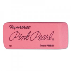 Paper Mate 70521 Pink Pearl Eraser, Large, 12/Box PAP70521