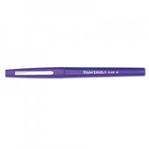 Paper Mate 8450152 Point Guard Flair Porous Point Stick Pen, Purple Ink, Medium, Dozen PAP8450152