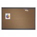 Quartet B247G Prestige Bulletin Board, Brown Graphite-Blend Surface, 72x48, Gry Aluminum Frame QRTB247G