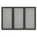 Quartet 2367L Enclosed Fabric-Cork Board, 72 x 48, Gray Surface, Graphite Aluminum Frame QRT2367L