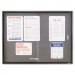 Quartet 2364S Enclosed Bulletin Board, Fabric/Cork/Glass, 48 x 36, Gray, Aluminum Frame QRT2364S