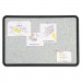 Quartet 699370 Contour Granite Gray Tack Board, 36 x 24, Black Frame QRT699370