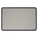 Quartet 7693G Contour Fabric Bulletin Board, 36 x 24, Gray Surface, Black Plastic Frame QRT7693G
