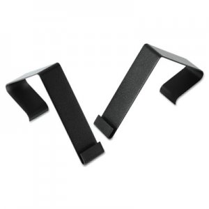 Quartet MCH10 Cubicle Partition Hangers, 1 1/2" - 2 1/2" Panels, Black, 2/Set QRTMCH10