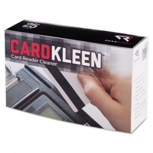 Read Right RR1222 CardKleen Presaturated Magnetic Head Cleaning Cards, 2 1/2" x 5 1/4", 25/Box REARR1222