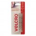 VELCRO Brand VEK91330 Sticky-Back Fasteners, Removable Adhesive, 0.88" x 0.88", Clear, 12/Pack