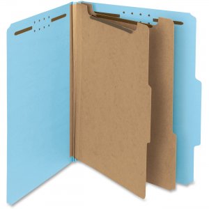 Smead 14021 Blue 100% Recycled Pressboard Colored Classification Folders SMD14021