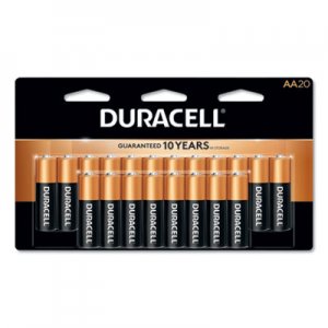 Duracell DURMN1500B20Z CopperTop Alkaline AA Batteries, 20/Pack