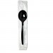 Dixie SH53C7 Individually Wrapped Spoons, Plastic, Black, 1000/Carton DXESH53C7