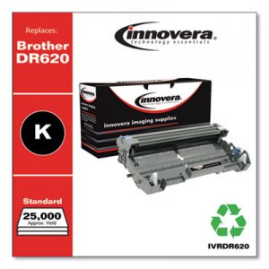 Innovera IVRDR620 Remanufactured Black Drum Unit, Replacement for Brother DR620, 25,000 Page-Yield
