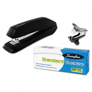 Swingline GBC 54551 Standard Economy Stapler Pack, Full Strip, 15-Sheet Capacity, Black SWI54551