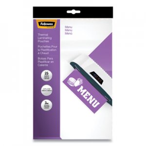 Fellowes FEL52011 Laminating Pouches, 3mil, 12 x 18, 25/Pack
