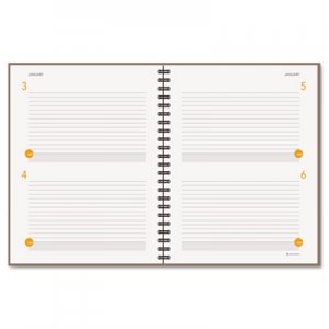 At-A-Glance 80620430 Two-Days-Per-Page Planning Notebook, Gray, 8 1/2" x 11", 2012 AAG80620430