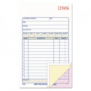 Adams TC4705 Carbonless Sales Order Book, Three-Part Carbonless, 4-3/16 x 7 3/16, 50 Sheets ABFTC4705