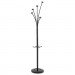 Alba ABAPMFESTYN Festival Coat Stand with Umbrella Holder, 5 Knobs, 14w x 14d x 73.67h, Black