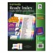 Avery 11084 Ready Index Customizable Table of Contents Multicolor Dividers, 31-Tab, Letter AVE11084