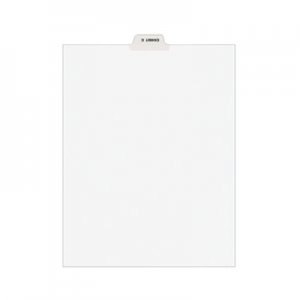 Avery AVE11942 Avery-Style Preprinted Legal Bottom Tab Divider, Exhibit C, Letter, White, 25/PK