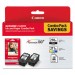 Canon CNM2973B004 High-Yield Ink/Paper Combo, Black/Tri-Color