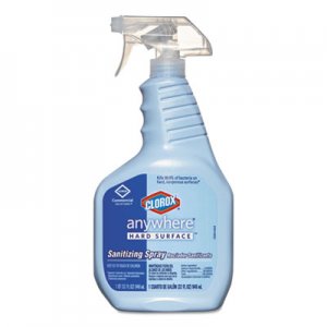 Clorox 01698CT Anywhere Hard Surface Sanitizing Spray, 32oz Spray Bottle, 12/Carton CLO01698CT