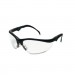 Crews KD310 Klondike Plus Safety Glasses, Black Frame, Clear Lens CRWKD310