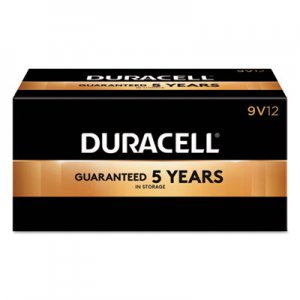 Duracell DURMN1604BKD CopperTop Alkaline 9V Batteries, 12/Box