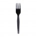 Dixie FM517 Plastic Cutlery, Heavy Mediumweight Forks, Black, 1000/Carton DXEFM517